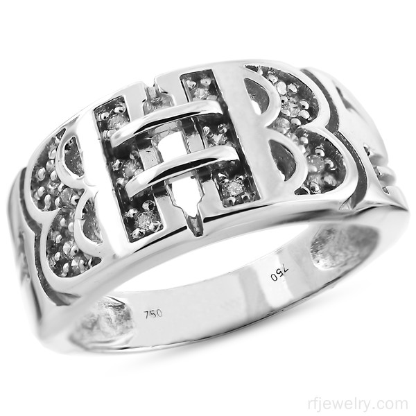 حلقه ست جواهر برليان - کد 10321