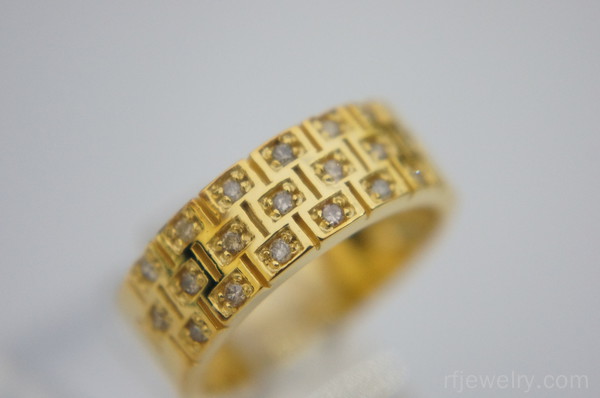 حلقه ست جواهر برليان - کد 10454