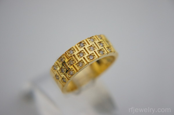 حلقه ست جواهر برليان - کد 10455