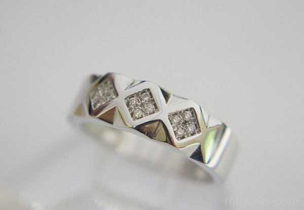 حلقه ست جواهر برليان - کد 13443