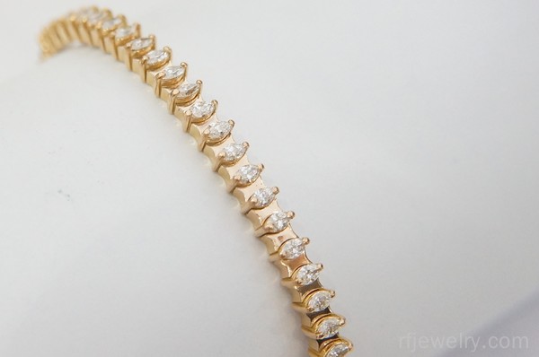 دستبند جواهر مارکيز - کد 13596