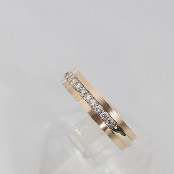 حلقه ست جواهر برليان - کد 13814