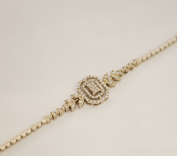 دستبند جواهر برليان - کد 17267