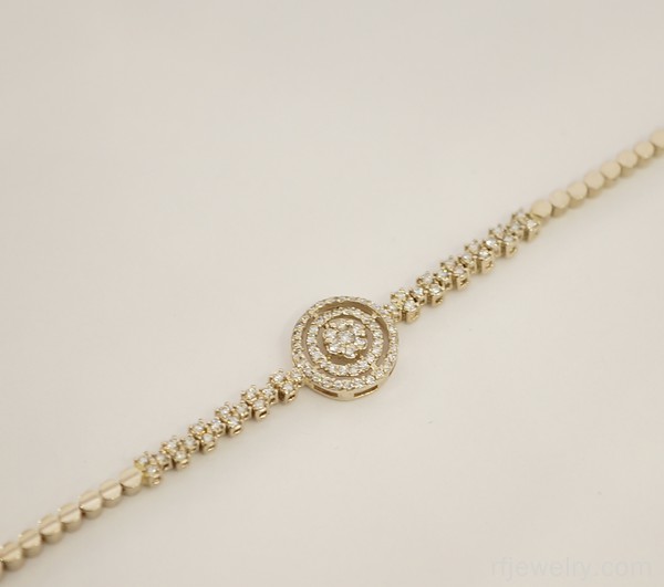 دستبند جواهر برليان - کد 17273