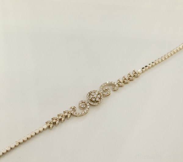 دستبند جواهر برليان - کد 17289