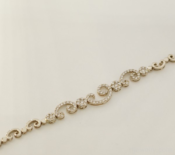 دستبند جواهر برليان - کد 17316