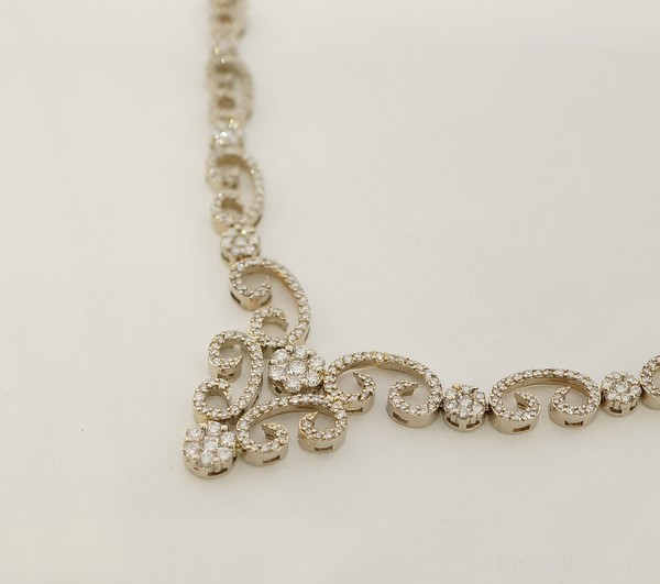 گردنبند جواهر برليان - کد 17318