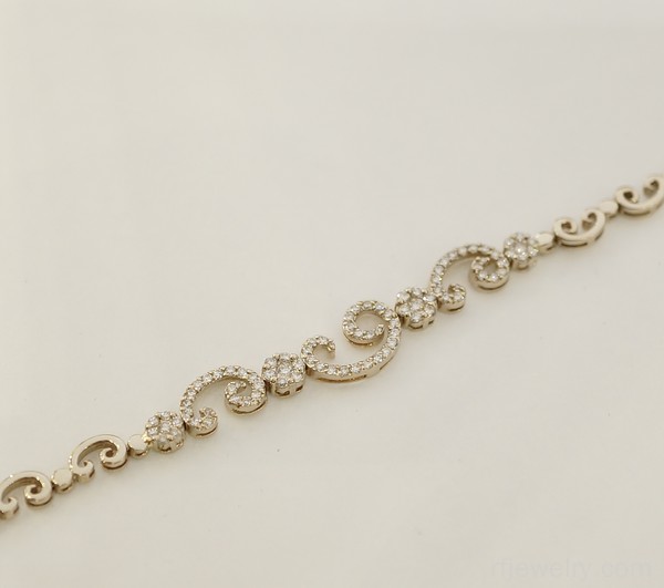دستبند جواهر برليان - کد 17319