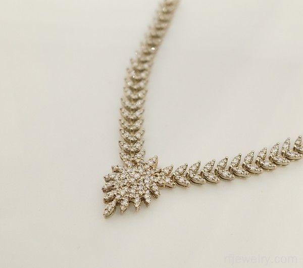 گردنبند جواهر برليان - کد 17381