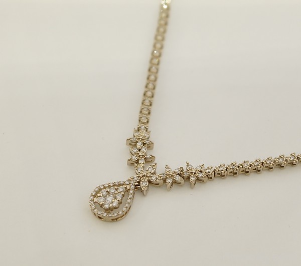 گردنبند جواهر برليان - کد 17387