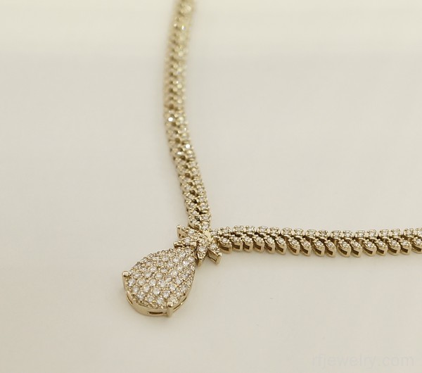 گردنبند جواهر برليان - کد 17425