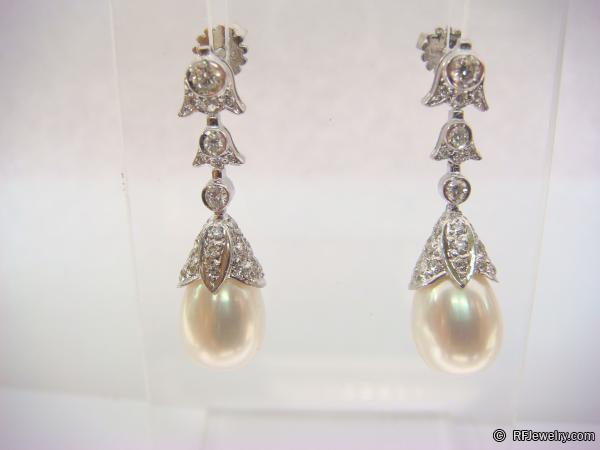 گوشواره جواهر برليان - کد 2489
