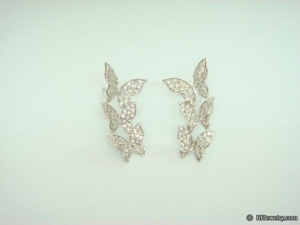 گوشواره جواهر برليان - کد 3906