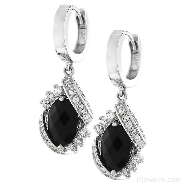 گوشواره جواهر برليان - کد 5763