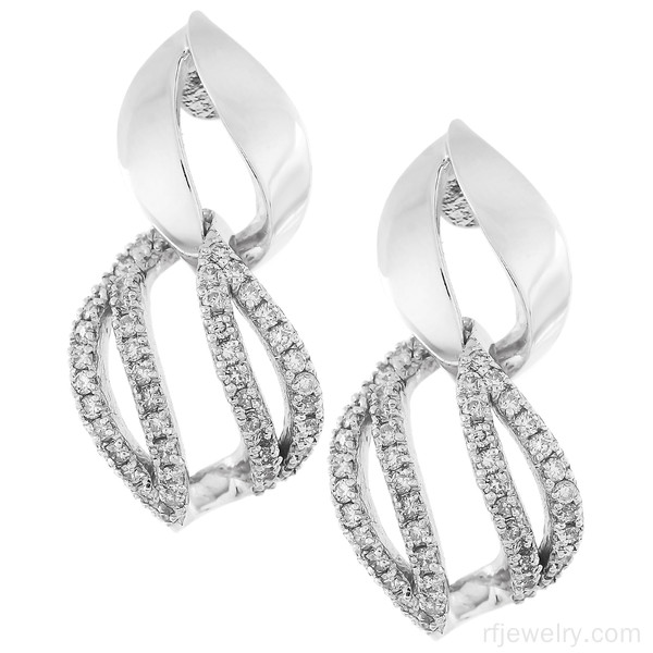 گوشواره جواهر برليان - کد 6392