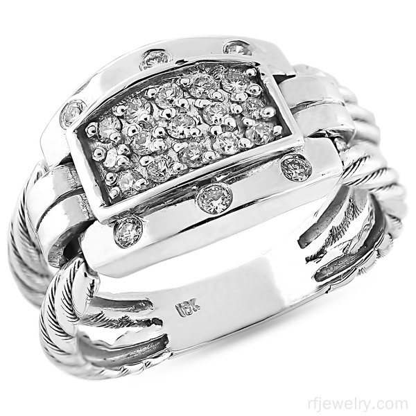 حلقه ست جواهر برليان - کد 6971