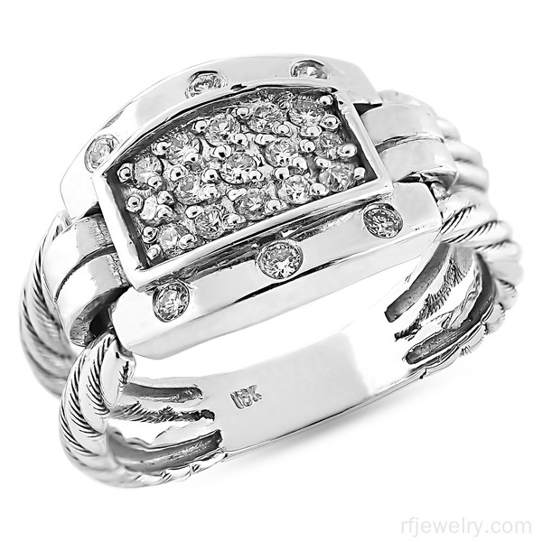 حلقه ست جواهر برليان - کد 6972