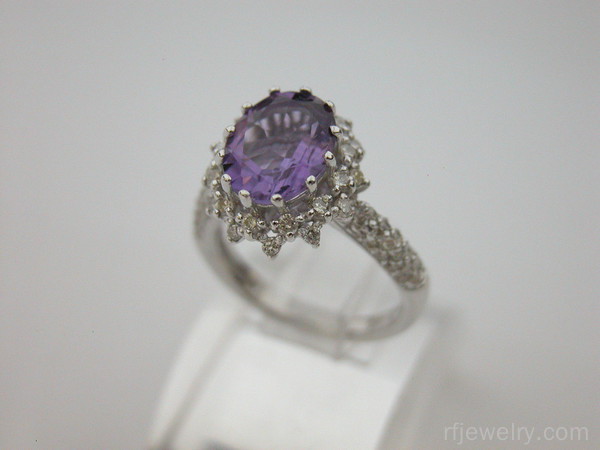 انگشتر جواهر برليان - کد 7458