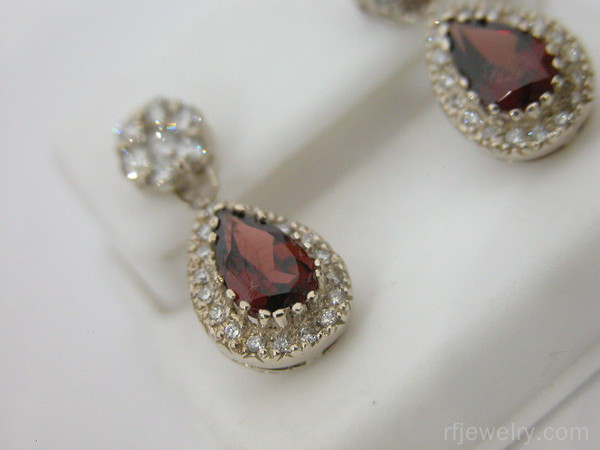 گوشواره جواهر برليان - کد 7492