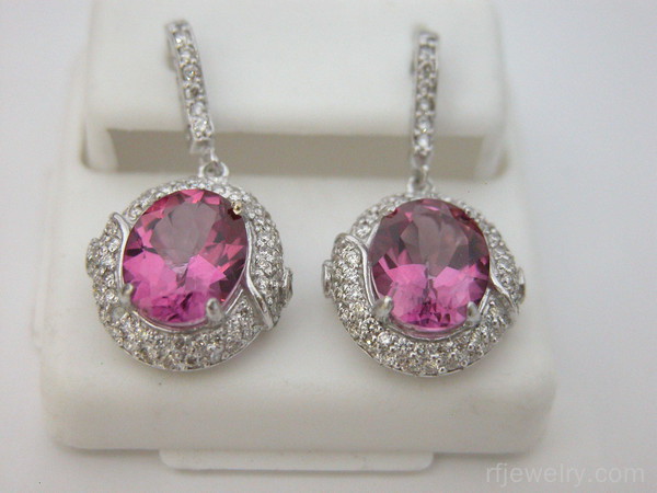 گوشواره جواهر برليان - کد 7499