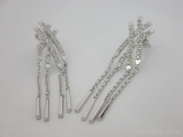 گوشواره جواهر برليان - کد 8688