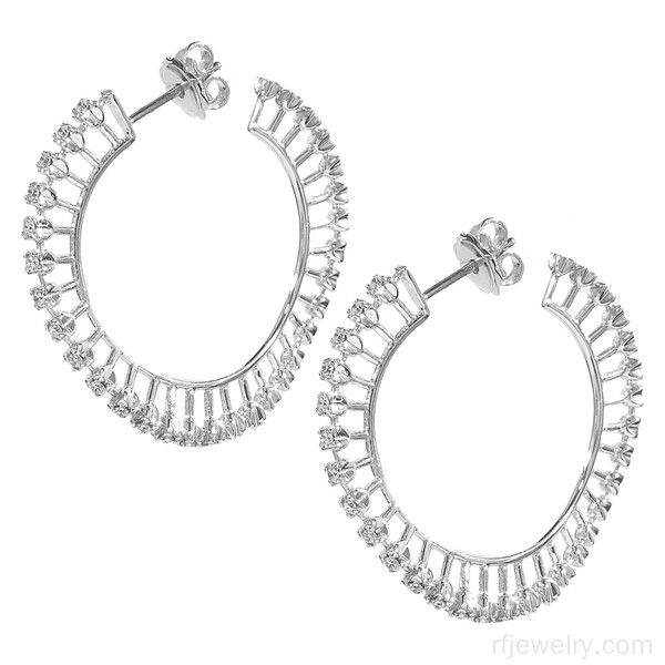 گوشواره جواهر برليان - کد 8972