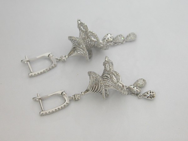 گوشواره جواهر برليان - کد 9405